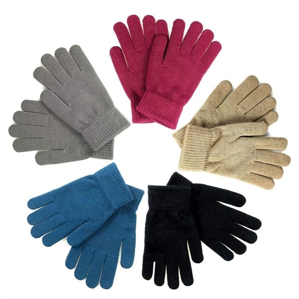 Multi-Color Knit Gloves bundle family Set